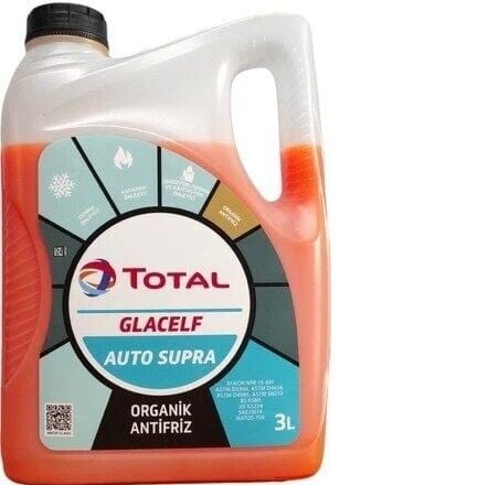 Total Glacelf Auto Supra Organik Antifriz (Kırmızı ) 3 Litre -Total