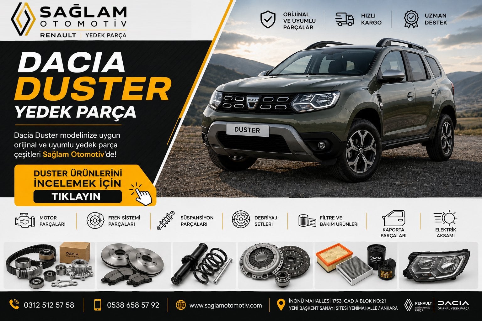 Dacia Duster Yedek Parça