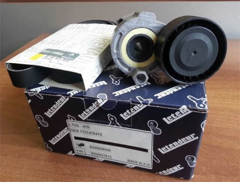 Renault Scenic / Captur / Clio / Symbol / Megane / Fluene / Latitude / Laguna / Dacia Duster / Dokker / Lodgy / Sandero / Logan Alternatör Kayış Seti (Gergi Kiti) (1.6 16 Valf K4M / 1.5 Dci K9K) - 117203694R - 7701476476 - 1172000QA2