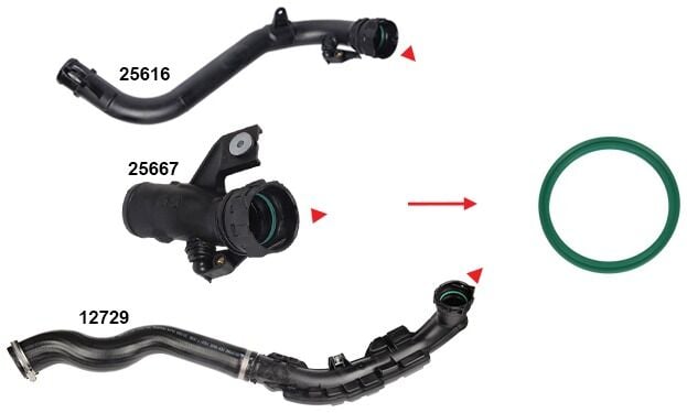 Renault Kangoo II - Kangoo - Master II Turbo Borusu Contası - GM 93191946 - 144601FE1C - 7701067701 - 7701072003 - 144603VA0A - 144603VA1A - 1102600Q0C - 14460BB31A - 14460BB30A - 144601FE0C - 7701069812