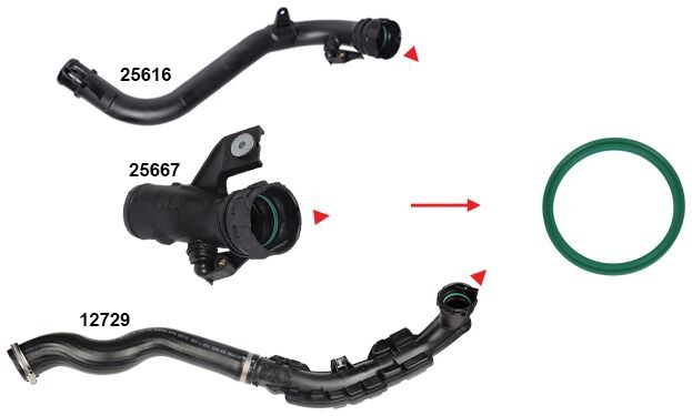 Renault Kangoo II - Kangoo - Master II Turbo Borusu Contası - GM 93191946 - 144601FE1C - 7701067701 - 7701072003 - 144603VA0A - 144603VA1A - 1102600Q0C - 14460BB31A - 14460BB30A - 144601FE0C - 7701069812
