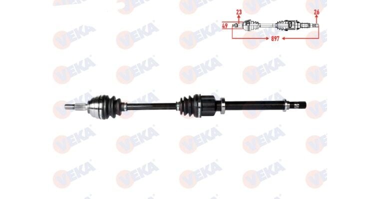 Dacia Logan Sağ Aks Komple - 391008333R