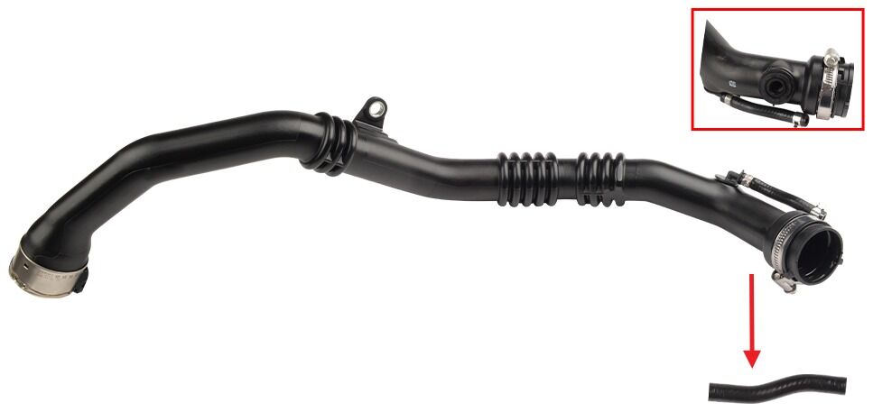 Renault Captur I / Dacia Dokker - Duster - Lodgy - Logan II - Sandero II 1.5 dCi Turbo Borusu Hortumu Plastik Boru Hariç - 144607440R - 144609905R - 144600400R