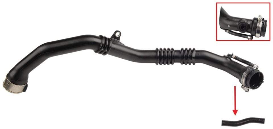 Renault Captur I / Dacia Dokker - Duster - Lodgy - Logan II - Sandero II 1.5 dCi Turbo Borusu Hortumu Plastik Boru Hariç - 144607440R - 144609905R - 144600400R