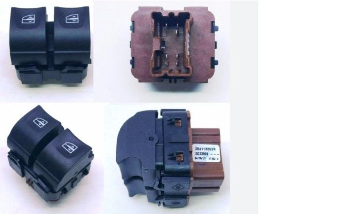 Renault Clio 4 - IV Sol Ön Cam Açma Düğmesi (Anahtar) - 254113300R