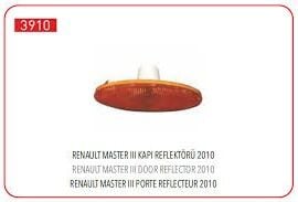 Renault Master III - 3 2010 - Çamurluk Sinyali Kapı Reflektörü - 261B00001R