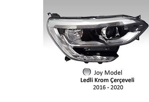 Renault Megane 4 - IV Ledli Sağ Ön Far Lambası Krom Çerçeveli - 260106827R - Ayfar