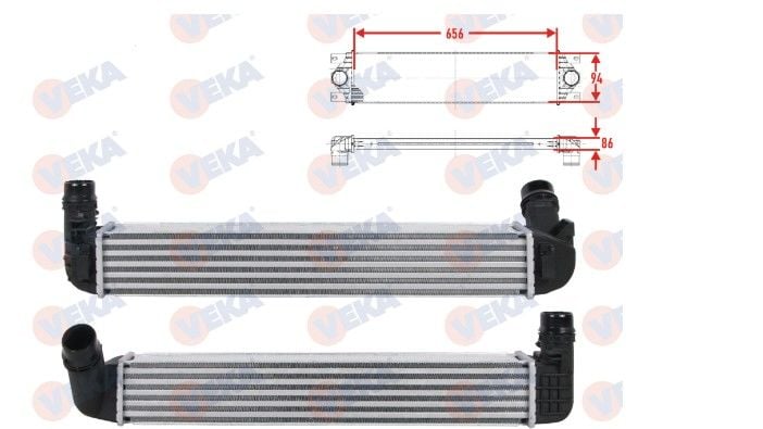 Renault Megane 3 - III (1.5 Dci K9K) Turbo İntercoller Radyatörü - 144966078R - 144960024R - Veka