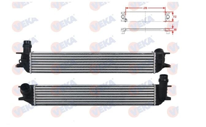 Renault Laguna 3 - III (1.5 Dci K9K / 2.0 DC M9R) Turbo Radyatörü - 144610001N - Veka