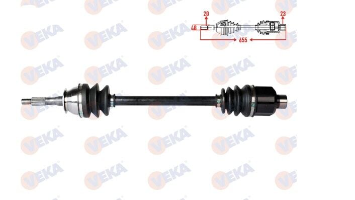R12 Toros Sağ / Sol Ön Aks Komple - 7701348085