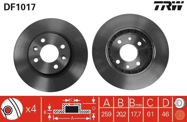 Renault Espace / R25 Ön Fren Disk Takımı - 7700715081 - 7700753321 - 7700715412