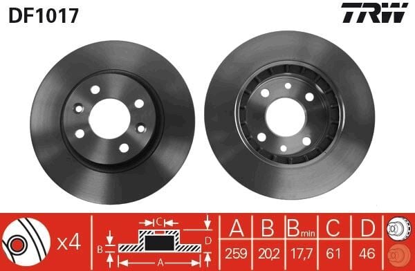 Renault Espace / R25 Ön Fren Disk Takımı - 7700715081 - 7700753321 - 7700715412