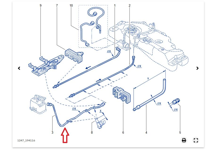 Renault Clio 2-II Yakıt Hortumu - 7700426123 - İthal