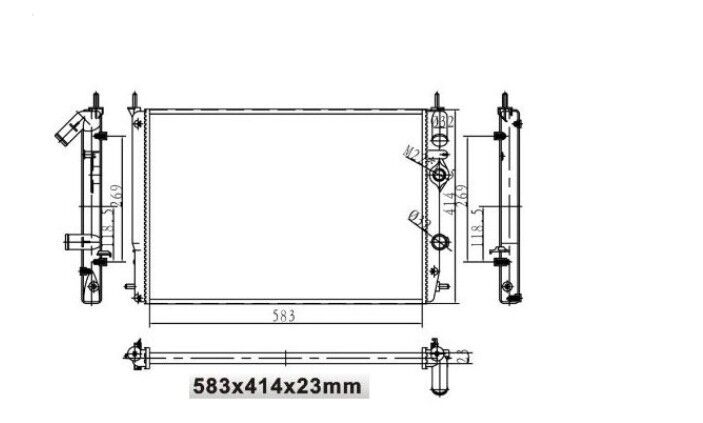 Renault Megane 1 - I Benzinli Su Radyatörü - 7702258285 - Mga