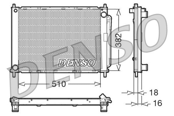 Renault Clio 3 - III / Modus Motor Su / Klima Kondaksör Radyatörü (1.2 16V D4F / 1.5 Dci K9K) - 8200688382 - 8200134606 - 8200289194