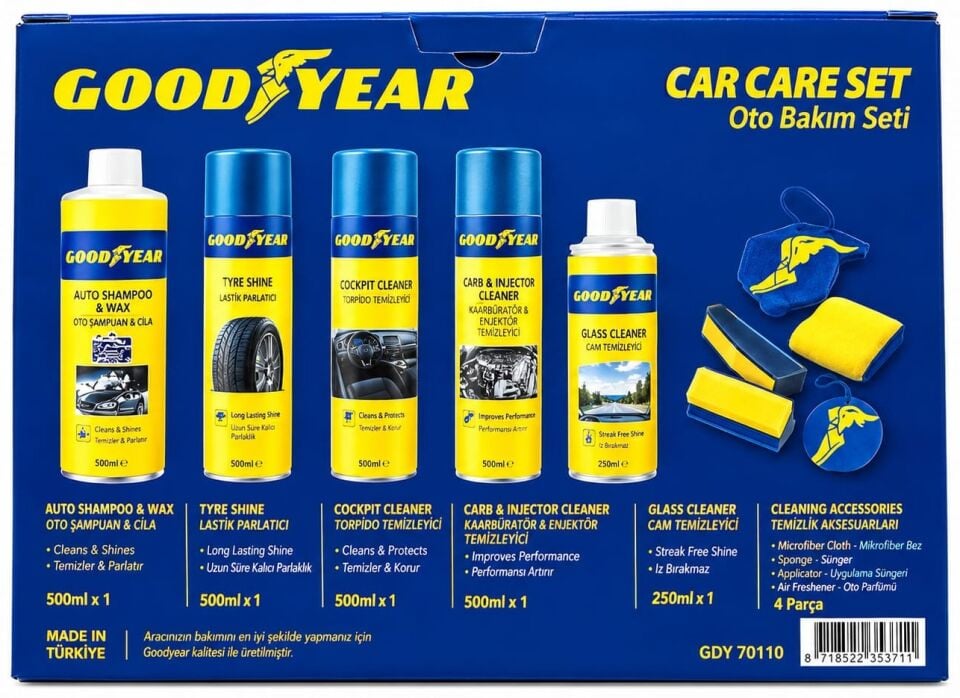 Good Year Oto Bakım Seti (Car Care Set) - 701110
