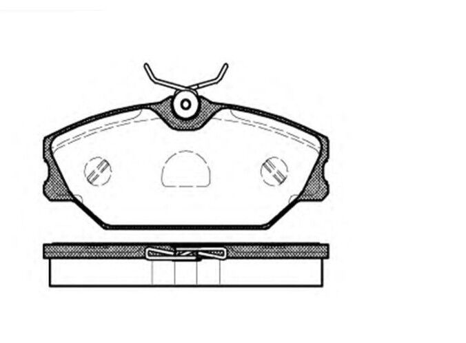 Renault Megane 1 - I Ön Fren Balatası - 7701206379 - Mga