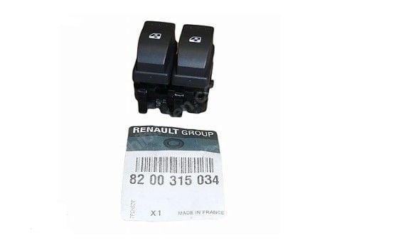 Renault Megane 2 - Sol Ön Cam Açma Düğmesi - Butonu - 8200315034 - Renault Mais