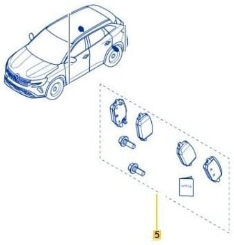 Renault Austral - Arka Fren Balatası Takımı (2022 Sonrası) - 440607734R
