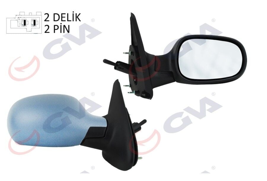 Renault Megane 1 - I (1999 - 2002) San Ön Dış Dikiz Aynası Mekanik / Manuel - 7701471859 - Gva