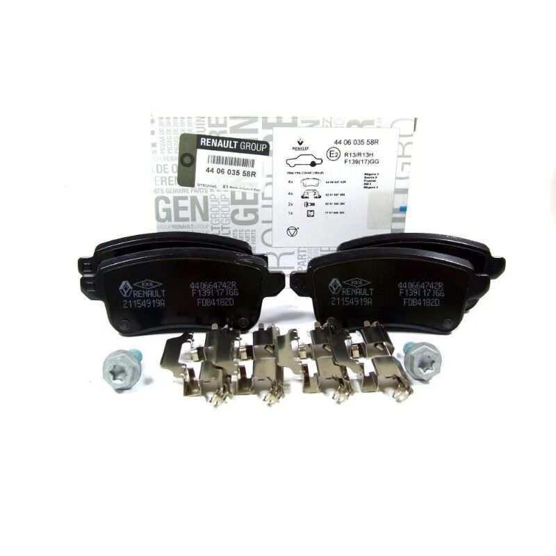 Renault Megane 4 - IV - Arka Fren Diski Balatası (Otomatik Elfren) - 440603558R - Renault Mais