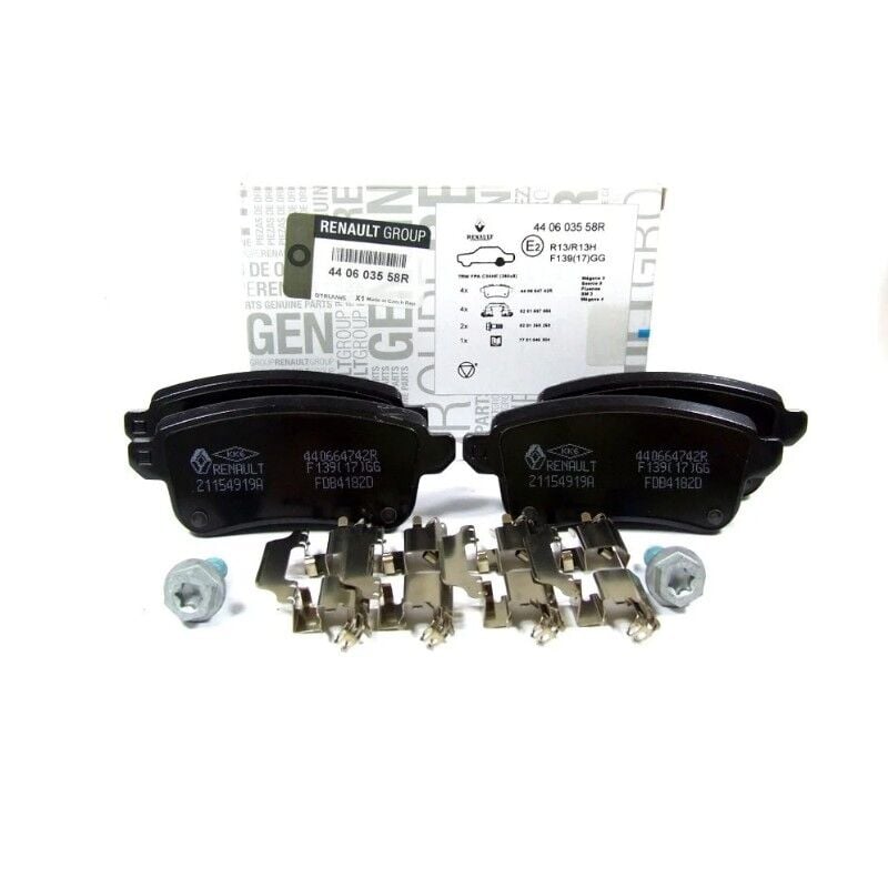 Renault Megane 4 - IV - Arka Fren Diski Balatası (Otomatik Elfren) - 440603558R - Renault Mais