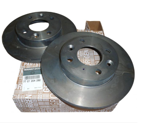 Renault R9 / R11 / R19 / Clio / Megane / Twingoo / Dacia Sandero / Logan Ön Fren Diski Hava Soğutmasız (Takım) - 7701204282 - Renault Mais
