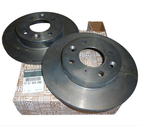 Renault R9 / R11 / R19 / Clio / Megane / Twingoo / Dacia Sandero / Logan Ön Fren Diski Hava Soğutmasız (Takım) - 7701204282 - Renault Mais