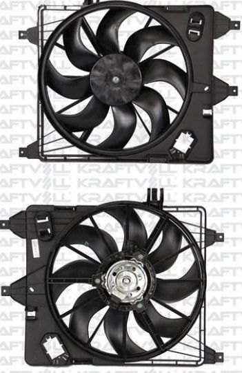 Renault Clio II Thalia / Kangoo Fan Motor + Pervane + Fan Şasesi - 7701070294 - 7701045816 - 7701070217