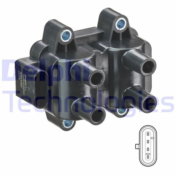 Renault Kangoo / Clio I - 1 / Clio II - 2 / Clio III - 3 / Megane I - 1 / Scenic / Twingo / Dacia Logan II - 2 / Sandero - Ateşleme Bobini K7J K7M - 7700274008 - 224336134R