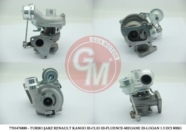 Renault Kangoo / Dacia Logan II - 2 - Turbo Şarj 1.5 Dci 85bg - 7701476880 - 7701476041