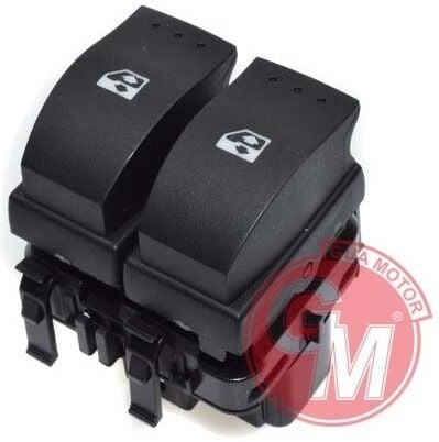 Renault Megane II - 2 / Trafic II - 2 - Cam Açma/Kapama (Çiftli-Siyah) - 8200315034 - 8200148814