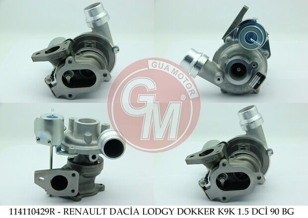 Dacia Logan / Lodgy / Dokker / Sandero / Duster - Turbo Şarj 4x4 K9K 1.5 Dci 75bg - 144116446R - 144110429R