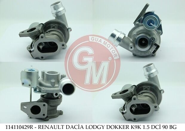 Dacia Logan / Lodgy / Dokker / Sandero / Duster - Turbo Şarj 4x4 K9K 1.5 Dci 75bg - 144116446R - 144110429R