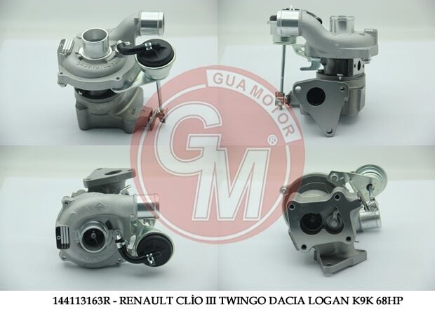 Renault Clio II - 2 / Clio III - 3 / Twingo / Dacia Logan II - 2 / Sandero - Turbo Şarj K9K 1.5 Dci 68hp - 144113163R - 144114521R
