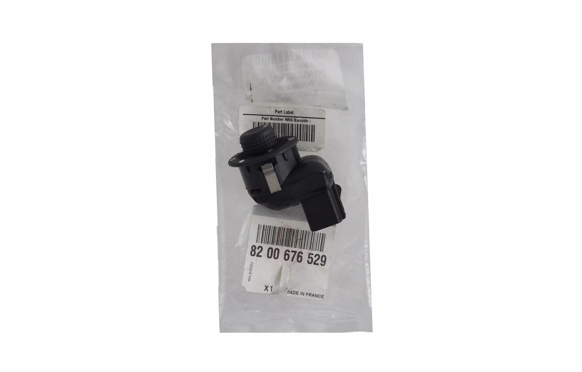 Renault Captur / Clio 4 - IV / Modus - Ayna Ayar Düğmesi Katlanır Tip (Joistik) - 8200676529 - 8200214921