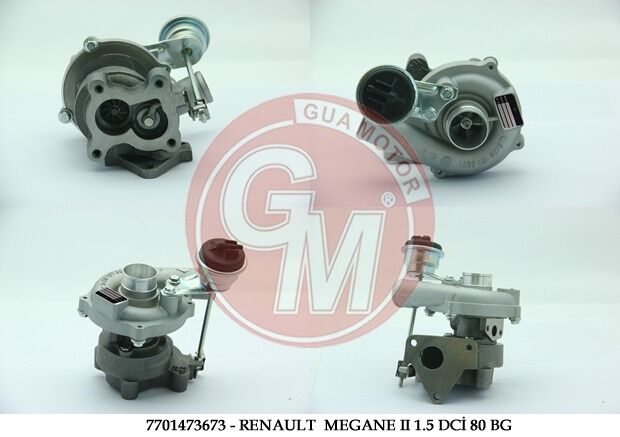 Renault Clio II - 2 / Kangoo / Symbol I - 1 / Megane II - 2 - Turbo Şarj 1.5 Dci 80 Bg - 7701473673 - 7701473122