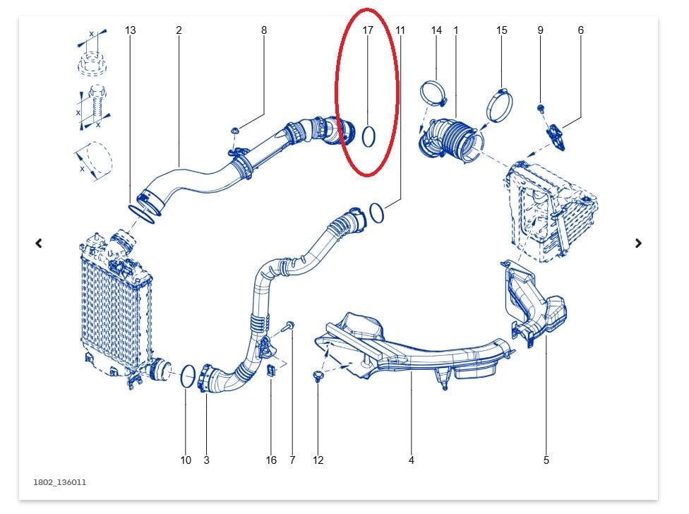 Renault Kadjar Turbo Borusu Contası - 8201143826 - Renault Mais