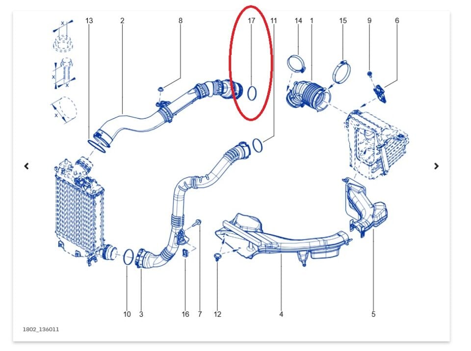 Renault Kadjar Turbo Borusu Contası - 8201143826 - Renault Mais