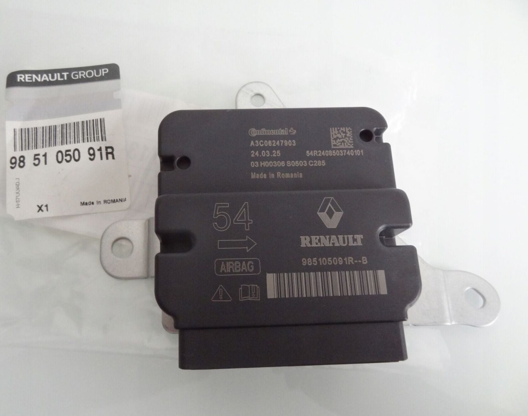 Renault Master III - 3 - Hava Yastığı (Airbag) Beyni (2010-2020) - 985105091R
