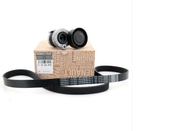 Renault Clio 4 - IV (1.5 DCİ K9K EURO 5) Alternatör Kayış Set / Kiti - 117202495R - Renault Mais
