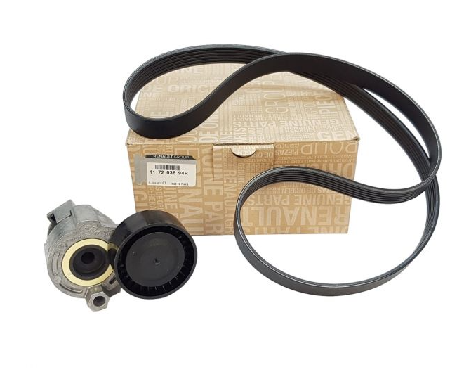 Renault Clio 4 - IV Alternatör Kayış Seti (Gergi Kiti) 1.5 Dci K9K - 117203694R  - Renault Mais