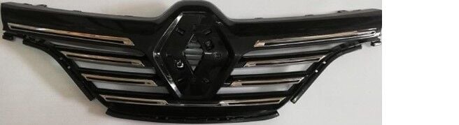 Renault Megane 4 - IV (Krom Üzerinde) Ön Panjur Krom 7 Çıtalı Tip - 622568380R - 622569893R - Maral