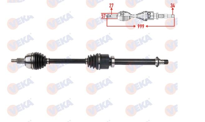Renault Latitude (1.5 Dci K9K) Ön Sağ Aks Komple - 391006890R - Veka