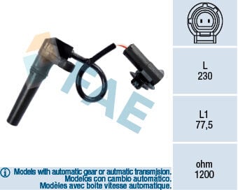 Renault Clio / Megane / Laguna / Scenic / Fluence Otomatik Vites Kaptörü / Krank Mil Sensörü (BVA) - 7700103119