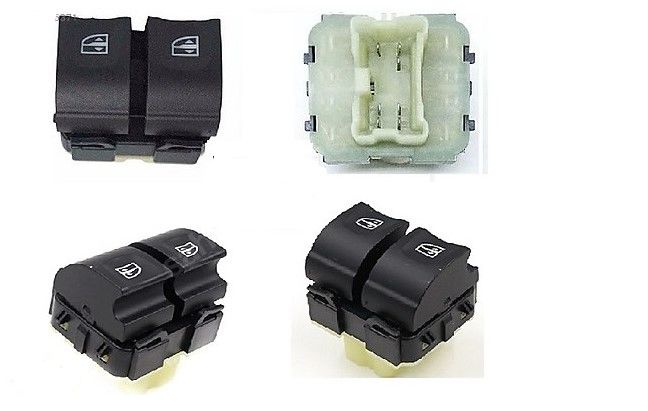 Renault Clio 4 - IV Sol Ön Kapı Cam Açma Düğme Tuşu (Çiftli) - 254118044R