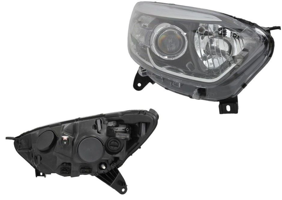 Far Lambası Sağ Siyah (Motorlu) Renault Captur - 260103166R - 260103714R - Depo