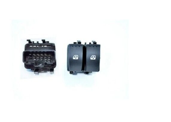 Renault Megane 2 - II Sol  Ön Cam Düğmesi İkili (10 Fişli) - 8200315044 - İthal