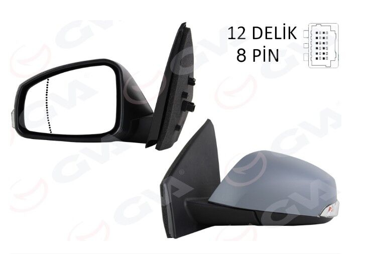 Renault Megane 3 - III Sağ Yan Dış Dikiz Aynas Elektrikli Katlanır - 963016738R