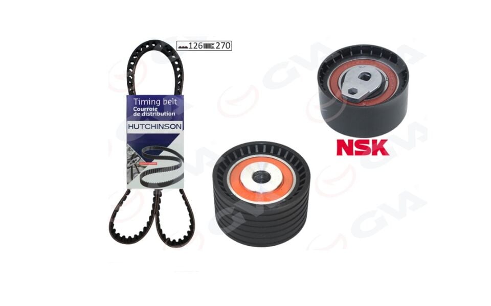 Renault Laguna 2 - II (2.0 16 Valf F4P) Eksantrik Triger Kayış Seti - 130C11321R - 130C13130R - Gva